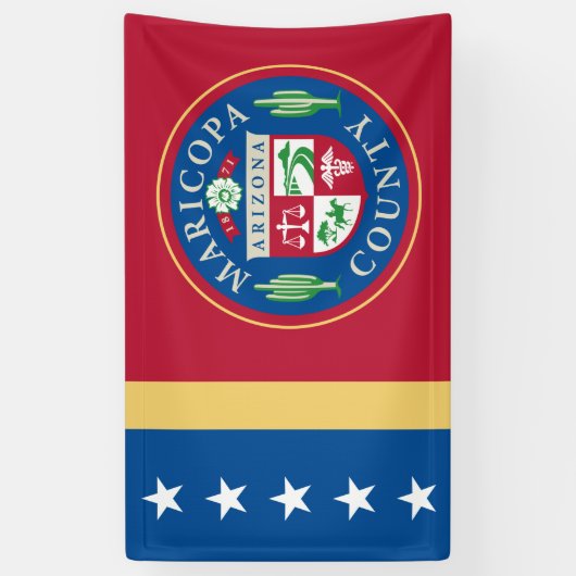 Vlag van het district Maricopa (Arizona) Spandoek (Verticaal)