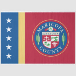 Vlag van het district Maricopa (Arizona) Tissuepapier