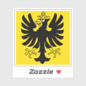 Vlag van het district Oberhasli, Zwitserland Sticker (Vel)