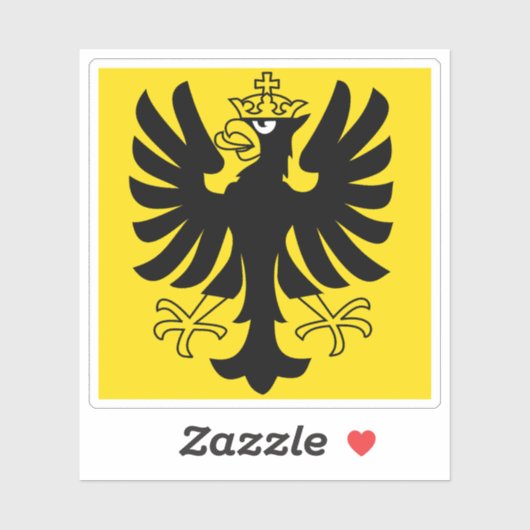 Vlag van het district Oberhasli, Zwitserland Sticker (Vel)