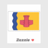 Vlag van het dorp Bothwell, Schotland Sticker (Vel)