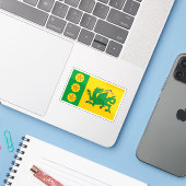 Vlag van het dorp Evenley, Engeland Sticker (Laptop met iPhone)