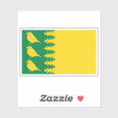 Vlag van het dorp Finchfield, Engeland Sticker (Vel)