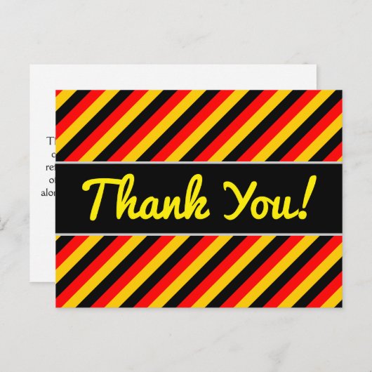 Vlag van het Duitse geïnspireerde patroon van gekl Briefkaart (Voorkant / Achterkant)