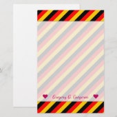 Vlag van het Duitse geïnspireerde patroon van gekl Briefpapier (Voorkant / Achterkant)