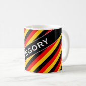 Vlag van het Duitse geïnspireerde patroon van gekl Koffiemok (Voorkant rechts)