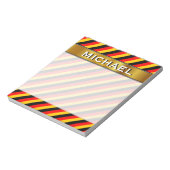 Vlag van het Duitse geïnspireerde patroon van gekl Notitieblok (Linkerzijde)