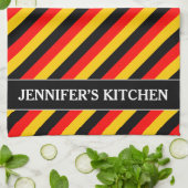 Vlag van het Duitse geïnspireerde patroon van gekl Theedoek (Gevouwen)