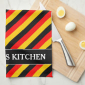 Vlag van het Duitse geïnspireerde patroon van gekl Theedoek (Quarter Fold)