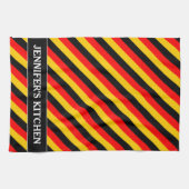 Vlag van het Duitse geïnspireerde patroon van gekl Theedoek (Horizontaal)