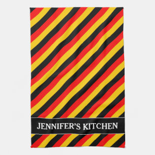 Vlag van het Duitse geïnspireerde patroon van gekl Theedoek