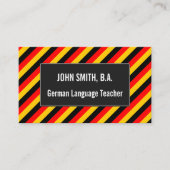 Vlag van het Duitse geïnspireerde patroon van gekl Visitekaartje (Voorkant)