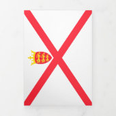 Vlag van het eiland Jersey Drieluik Kaart (Cover)