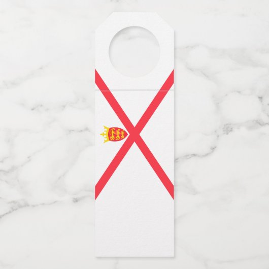 Vlag van het eiland Jersey Flessenhanger (Voorkant)