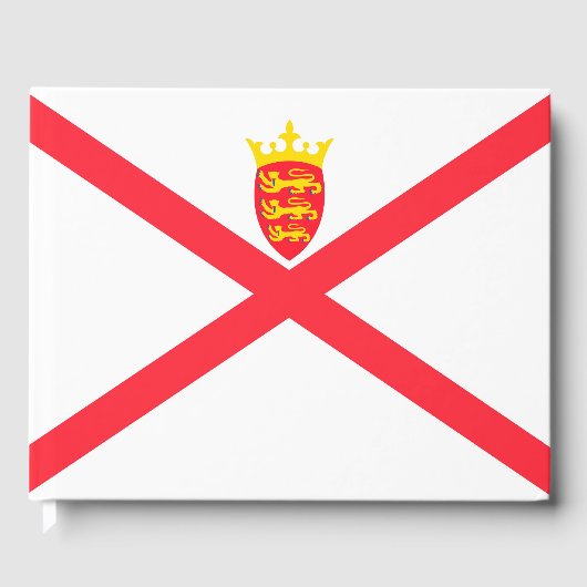 Vlag van het eiland Jersey Gastenboek (Voorkant)