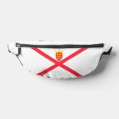 Vlag van het eiland Jersey Heuptasje (Liggend)