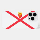 Vlag van het eiland Jersey iPhone Hoesje (Achterkant horizontaal)
