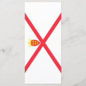 Vlag van het eiland Jersey Menu (Achterkant)