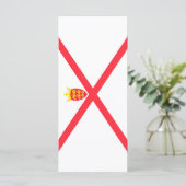Vlag van het eiland Jersey Menu (Staand voorkant)