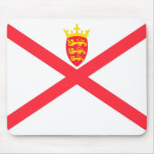 Vlag van het eiland Jersey Muismat (Voorkant)