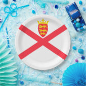 Vlag van het eiland Jersey Papieren Bordje (Feest)