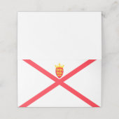 Vlag van het eiland Jersey Plaatskaartje (Buitenkant ongevouwen)