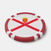 Vlag van het eiland Jersey Poker Chips (Enkel)