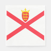 Vlag van het eiland Jersey Servet (Voorkant)