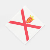 Vlag van het eiland Jersey Servet (Hoek)