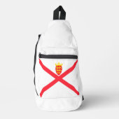 Vlag van het eiland Jersey Sling Bag (Voorkant)