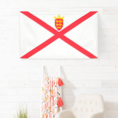 Vlag van het eiland Jersey Spandoek (Insitu)