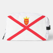 Vlag van het eiland Jersey Toilettasje (Achterkant)
