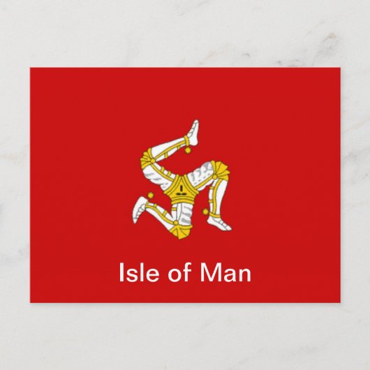 Vlag van het eiland Man Briefkaart (Voorkant)