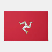 Vlag van het eiland Man Deurmat (Voorkant)