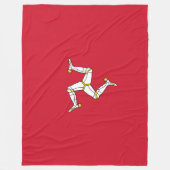 Vlag van het eiland Man Fleece Deken (Voorkant)