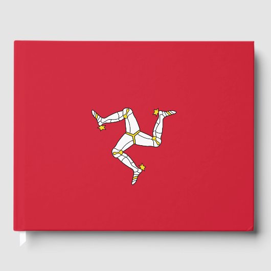 Vlag van het eiland Man Gastenboek (Voorkant)