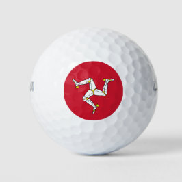 Vlag van het eiland Man Golfballen