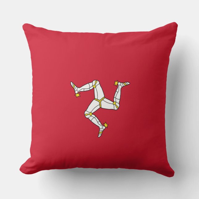 Vlag van het eiland Man Kussen (Voorkant)