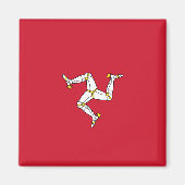 Vlag van het eiland Man Magneet (Voorkant)