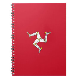 Vlag van het eiland Man Notitieboek