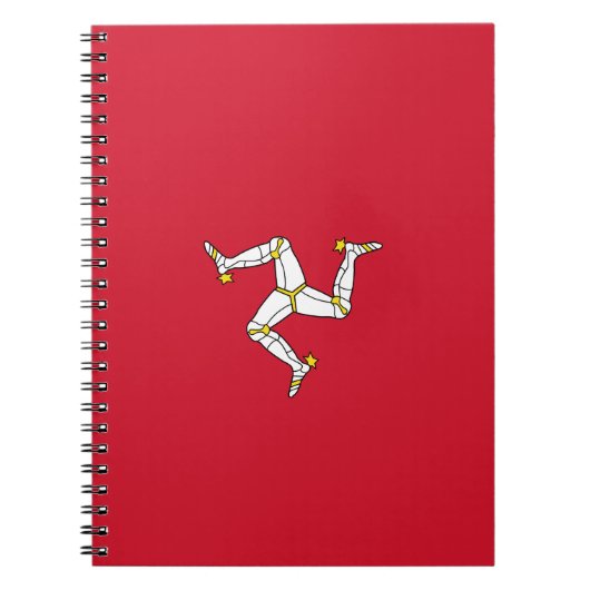 Vlag van het eiland Man Notitieboek (Voorkant)