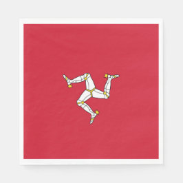 Vlag van het eiland Man Servet