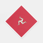 Vlag van het eiland Man Servet (Hoek)