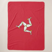 Vlag van het eiland Man Sherpa Deken (Voorkant)