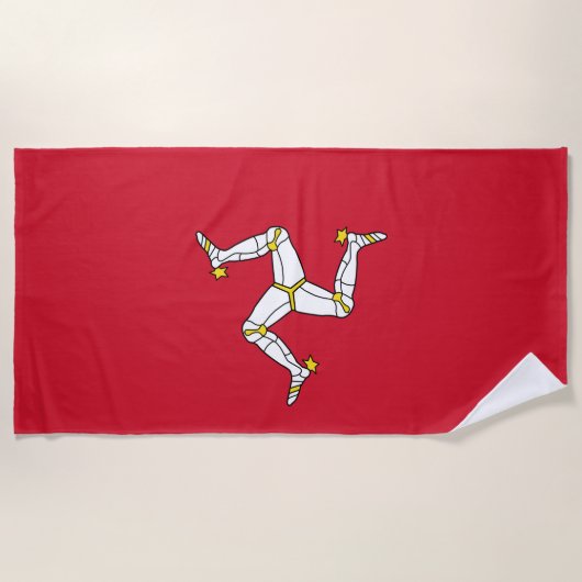 Vlag van het eiland Man Strandlaken (Voorkant)