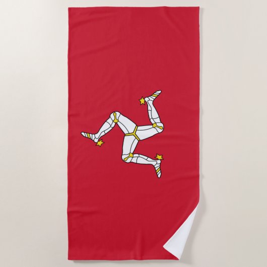 Vlag van het eiland Man Strandlaken (Voorkant)