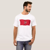 Vlag van het eiland Man T-shirt (Voorkant volledig)