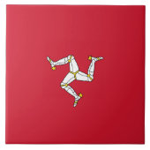 Vlag van het eiland Man Tegeltje (Voorkant)