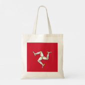 Vlag van het eiland Man Tote Bag (Achterkant)