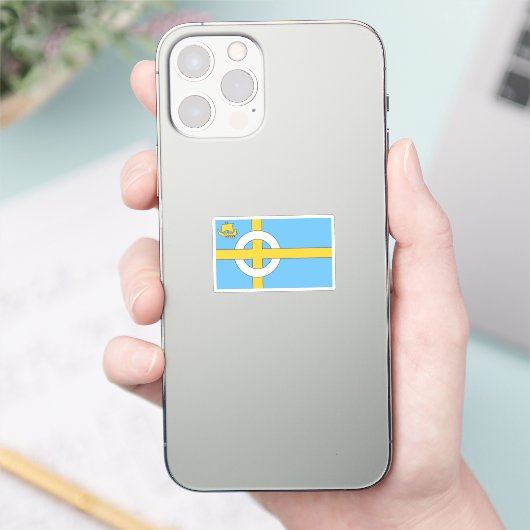 Vlag van het eiland Skye, SCHOTLAND Sticker (Telefoon)